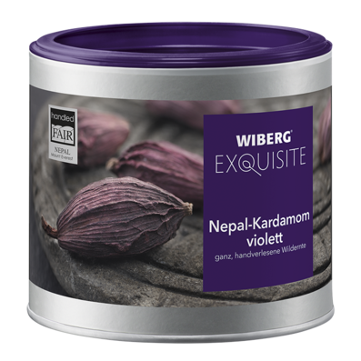 Wiberg Exquisite Nepal-Kardamom violett, handverlesene Wildernte, ganz, 140g