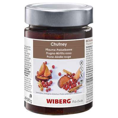 Wiberg Chutney Pflaume-Preiselbeere, 390g