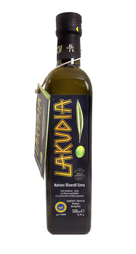 Lakudia Olivenöl Extra Nativ PGI, aus Anthinio Oliven, Peloponnes, 500 ml