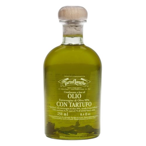 Olivenöl Extra Vergine mit schwarzem Sommertrüffel & Aroma (Trüffelöl), Tartuflanghe, 250 ml