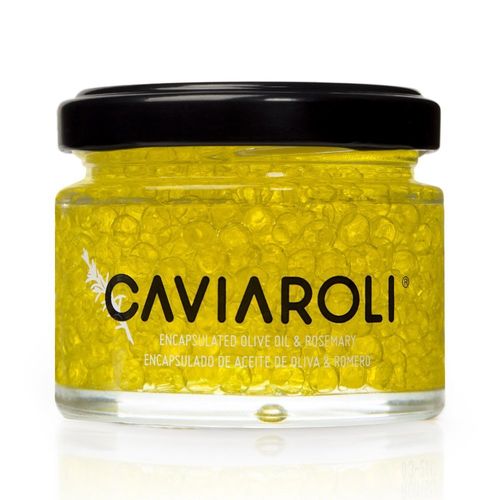 Caviaroli® Olivenölkaviar, kleine Perlen aus Olivenöl mit Rosmarin, grün, 50g