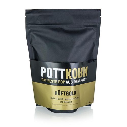 Pottkorn - Hüftgold, Popcorn mit Butterkaramell, Muscovado, Meersalz, 150g