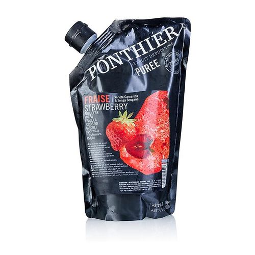 Püree- Erdbeere, mit Zucker, Ponthier, 1 kg
