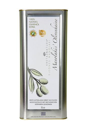 Manolakis Groves Olivenöl Extra Nativ, aus Koroneiki Oliven, Kreta, 5 l