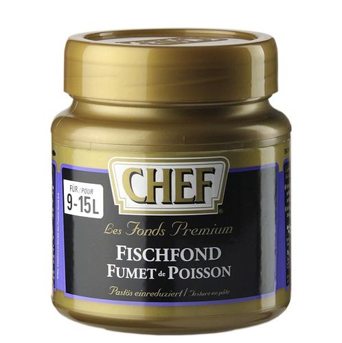 CHEF Premium Konzentrat - Fischfond, leicht pastös, hell, für 9-15 L, 630 g