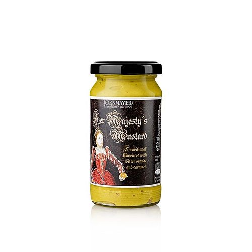 Kornmayer - Her Majestys Senf, mit Bitterorange und Karamell, 210 ml