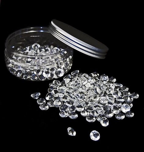 Isomalt "Diamanten" für Deko, ø 14mm, 100 g, 224 St