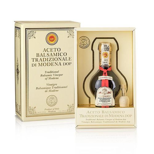 Aceto Balsamico Tradizionale DOP, Extravecchio, 25 Jahre, Geschenkbox, Leonardi, 100 ml