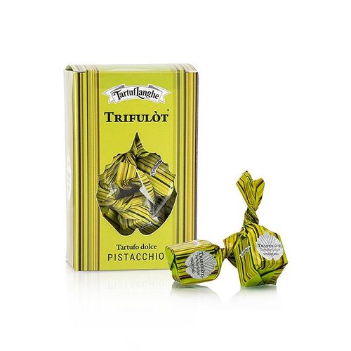 Mini Trüffelpralinen "trifulòt", Pistazie, Tartuflanghe, 105 g