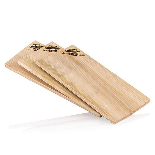 Grill BBQ - Wood Planks Grillbretter, Kirschholz (Cherry), 15x30x1,1cm, 3 St