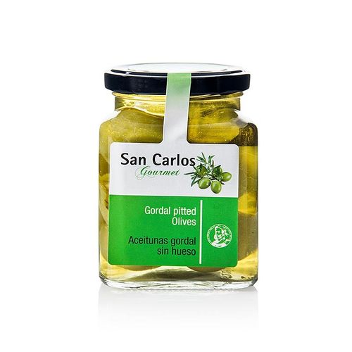 Grüne Oliven, ohne Kern, Gordal, San Carlos Gourmet, 300 g