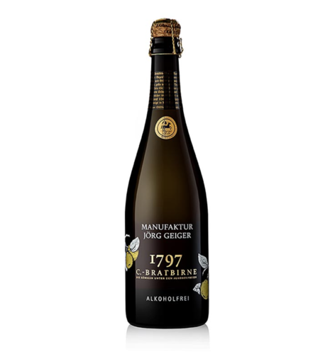 Jörg Geiger Birnenschaumwein von der C- Bratbirne, alkoholfrei, 750 ml