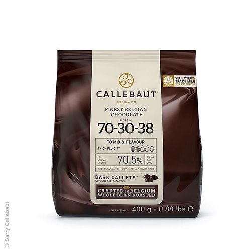 Zartbitterschokolade, Callets, 70,5% Kakao (70-30-38), Callebaut, 400 g