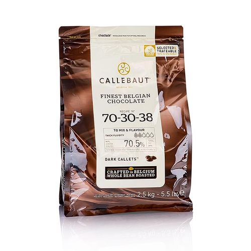 Zartbitterschokolade, 70/30, Callets, 70% Kakao, Callebaut, 2,5 kg
