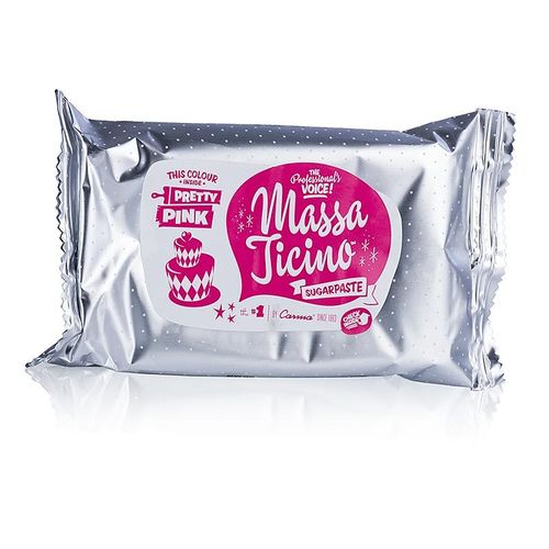 Massa Ticino - Tortengarniermasse, Pretty Pink, Vegan, AZO-Frei, Callebaut, 250 g